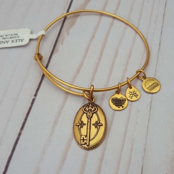 Alex and Ani Jewelry - Alex and Ani Key to Life Charm Bracelet Bangle